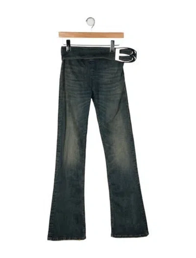 Pre-owned Balenciaga 2025 Flared Jeans In Green