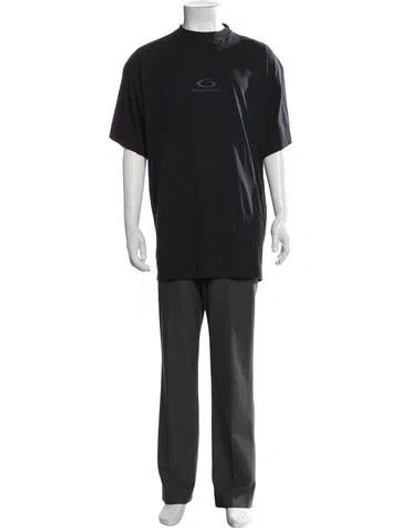 Pre-owned Balenciaga 2025 Graphic Print T-shirt In Black