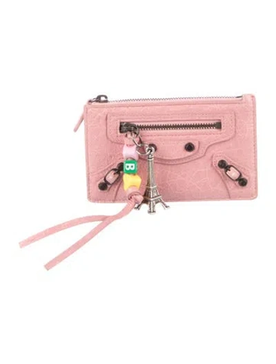Pre-owned Balenciaga 2025 Motocross Le City Card Holder In Pink