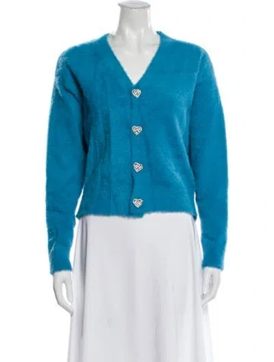 Pre-owned Balenciaga 2025 V-neck Sweater W/ Tags In Blue