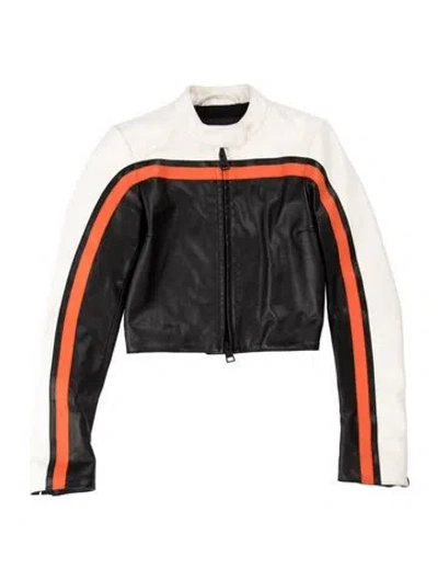 Pre-owned Balenciaga 2026 Leather Biker Jacket W/ Tags In Black
