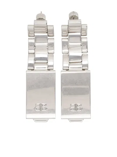 Balenciaga 24/7 Bb-logo Earrings