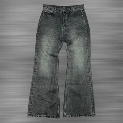 Pre-owned Balenciaga 24ss Garde Robe Flared Jeans In Gray