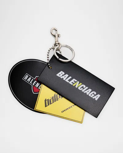 Balenciaga 3 Tags Charm Keychain
