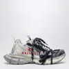 Balenciaga 3xl Split Logo Nylon And Mesh Sneakers In Multi