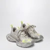 Balenciaga 3xl Taupe/neon Yellow Sneakers In Mesh And Polyurethane Men In Yellow