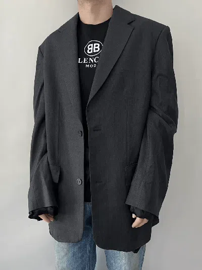 Pre-owned Balenciaga 3.5k Blazer Jacket In Multicolor