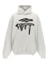 Balenciaga 3b Liquefied Sweatshirt White In White