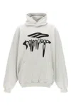 Balenciaga 3b Liquefied Sweatshirt White In White