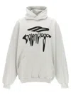 Balenciaga 3b Liquefied Sweatshirt White In White