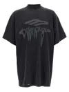 Balenciaga Logo T-shirt In Black