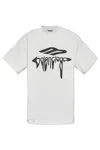 Balenciaga Light Grey Cotton Oversize T-shirt In White