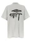 Balenciaga Light Grey Cotton Oversize T-shirt In White