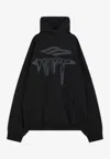 Balenciaga 3b Liquified Black Faded Sweatshirt In Black