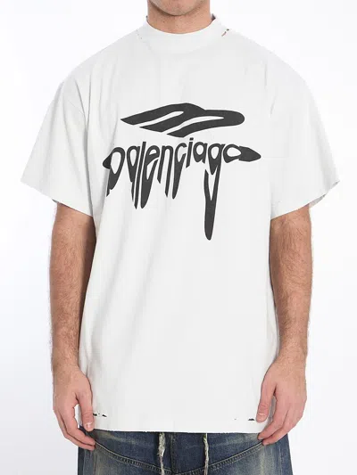 BALENCIAGA 3B LIQUIFIED OVERSIZE T-SHIRT