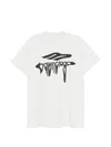 Balenciaga 3b Liquified Oversize T-shirt In White