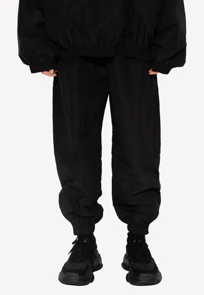 Balenciaga 3b Sport Icon Track Pants In Black
