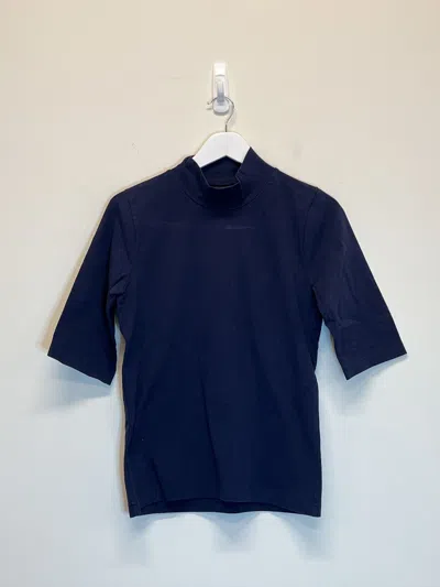 Pre-owned Balenciaga 3b Sport Stretch Jersey Shirt In Blue