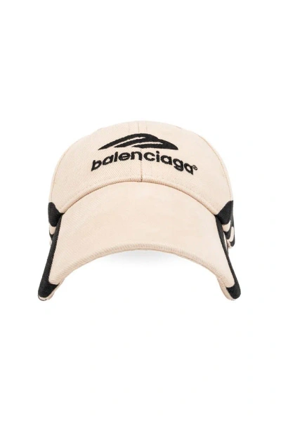 Balenciaga 3b Sports Icon Cap In Beige