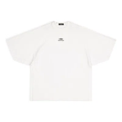 Balenciaga 3b Sports Icon Flat T-shirt 'ecru' In White