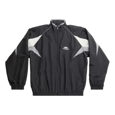 Balenciaga 3b Sports Icon Medium Fit Tracksuit Jacket 'black'