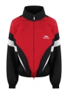 BALENCIAGA 3B SPORTS ICON OFF SHOULDER TRACKSUIT JACKET