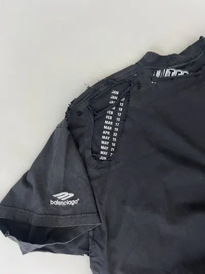 Pre-owned Balenciaga 3b Sports Icon Repaired T-shirt Vintage Jersey