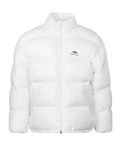 Balenciaga Women Logo Jacket In White