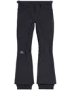 Balenciaga Logo-print Press-stud Flared Trousers In Black