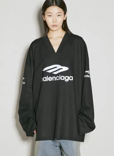 Balenciaga 3b Sports Icon Ski T-shirt In Black