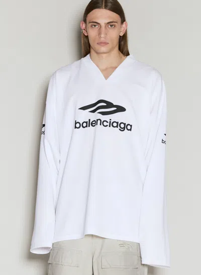 Balenciaga 3b Sports Icon Ski T-shirt In White