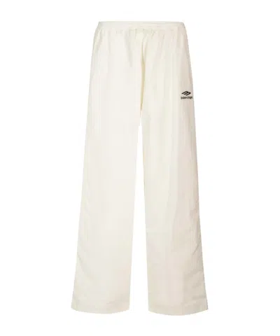 Balenciaga 3b Sports Icon Track Pants In White