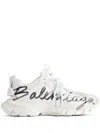 Balenciaga Track Signature Sneakers In 白色