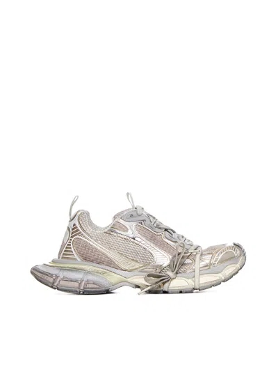 Balenciaga Men 3xl Low-top Mesh Sneakers In Gray