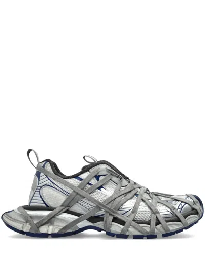 Balenciaga Men 3xl Extreme Lace Sneakers In Gray