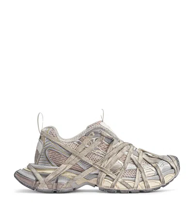 Balenciaga 3xl Extreme Lace Sneakers In Nude