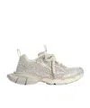 Balenciaga 3xl Fishing Net Sneakers In Eggshell