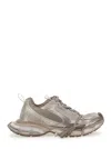 Balenciaga Men '3xl' Grey Low Top Sneakers With Logo Detail In Tech Fabric Man In Gray