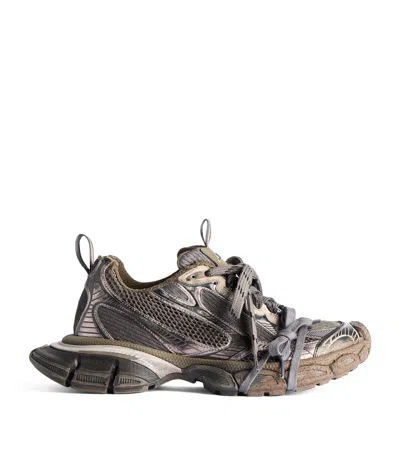 Balenciaga 3xl Panelled Sneakers In Brown