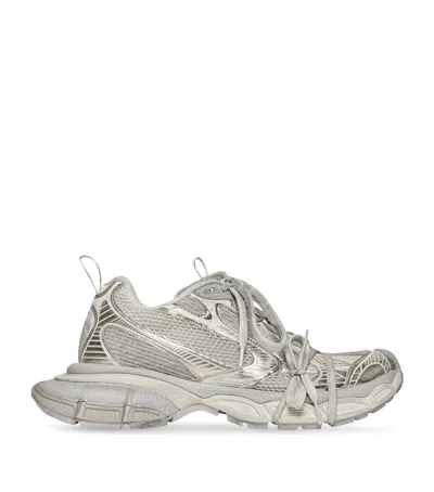 Balenciaga Mens Cream Comb 3xl Logo-embossed Mesh Low-top Trainers