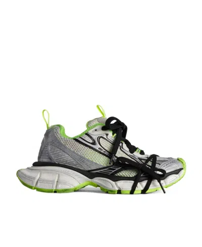 Balenciaga 3xl Distressed Mesh And Rubber Sneakers In White