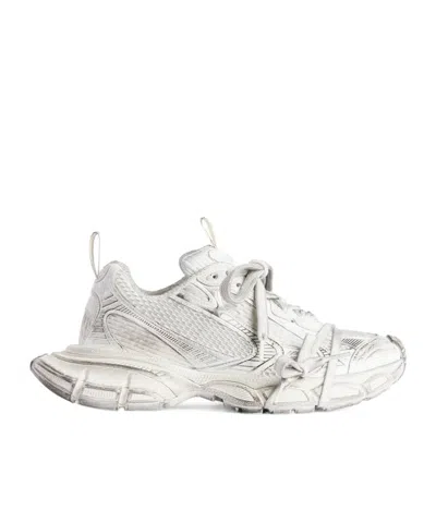 Balenciaga 3xl Mesh Low-cut Sneakers In White