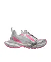 Balenciaga 3xl Mesh-panel Sneakers In White Pink