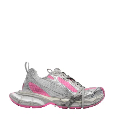 Balenciaga 3xl Mesh-panel Sneakers In Gray