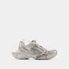 Balenciaga Multicolor Mesh And Rubber 3xl Sneakers In Gray