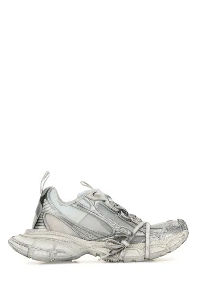 Balenciaga 3xl Mesh Summer Sneakers Shoes In Silver
