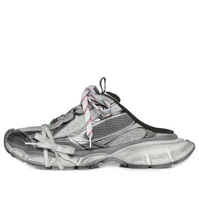 Balenciaga 3xl Mules 'grey Mesh And Polyurethane'
