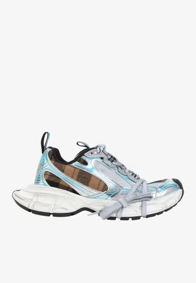 Balenciaga 3xl Nylon And Mesh Chunky Sneakers In Blue
