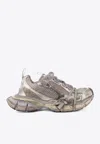Balenciaga 3xl Nylon And Mesh Low-top Sneakers In Black