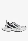 Balenciaga 3xl White Low Top Sneakers With Logo Detail In Tech Fabric Man In Multi